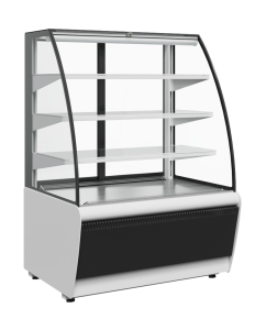Витрина кондитерская Carboma K70 VM 0,9-2 STANDARD 9006-9005 (открытая)