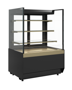 Витрина кондитерская Carboma KC70 VM 1,3-2 STANDARD 9005-0109 (открытая, прямая боковина, версия 2.0)