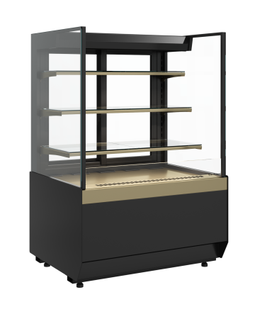 Витрина кондитерская Carboma KC70 VM 0,9-2 STANDARD 9005-0109 (открытая, прямая боковина, версия 2.0)
