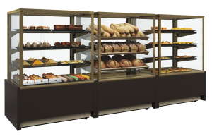 Витрина кондитерская Carboma KC70 VH 1,3-1 LIGHT Chocolate 0102-0109 (ВХСв-1,3д Cube)