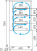 Витрина кондитерская Carboma KC70 VM 1,3-1 LIGHT 0102-0109 (ВХСв-1,3д Cube)