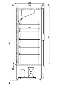 Шкаф холодильный Ариада Рапсодия R1520MS