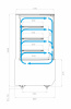 Витрина кондитерская Carboma KC70 VM 0,9-1 LIGHT 9005 (версия 2.0)